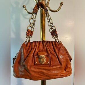 Genuine Leather and brass bag Mark Jacobs cognac color (Campmaggi style)
